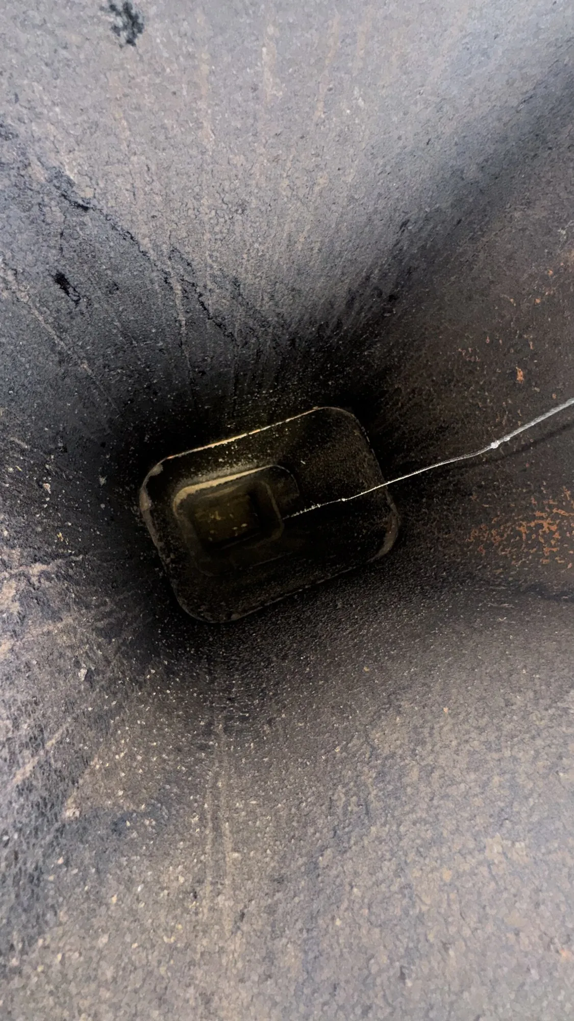 Damper inspection — open throat and flue