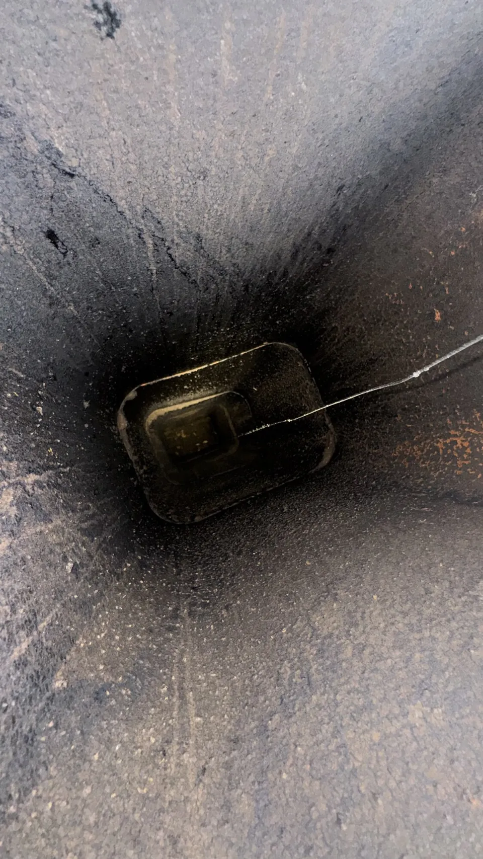 Damper inspection — open throat and flue